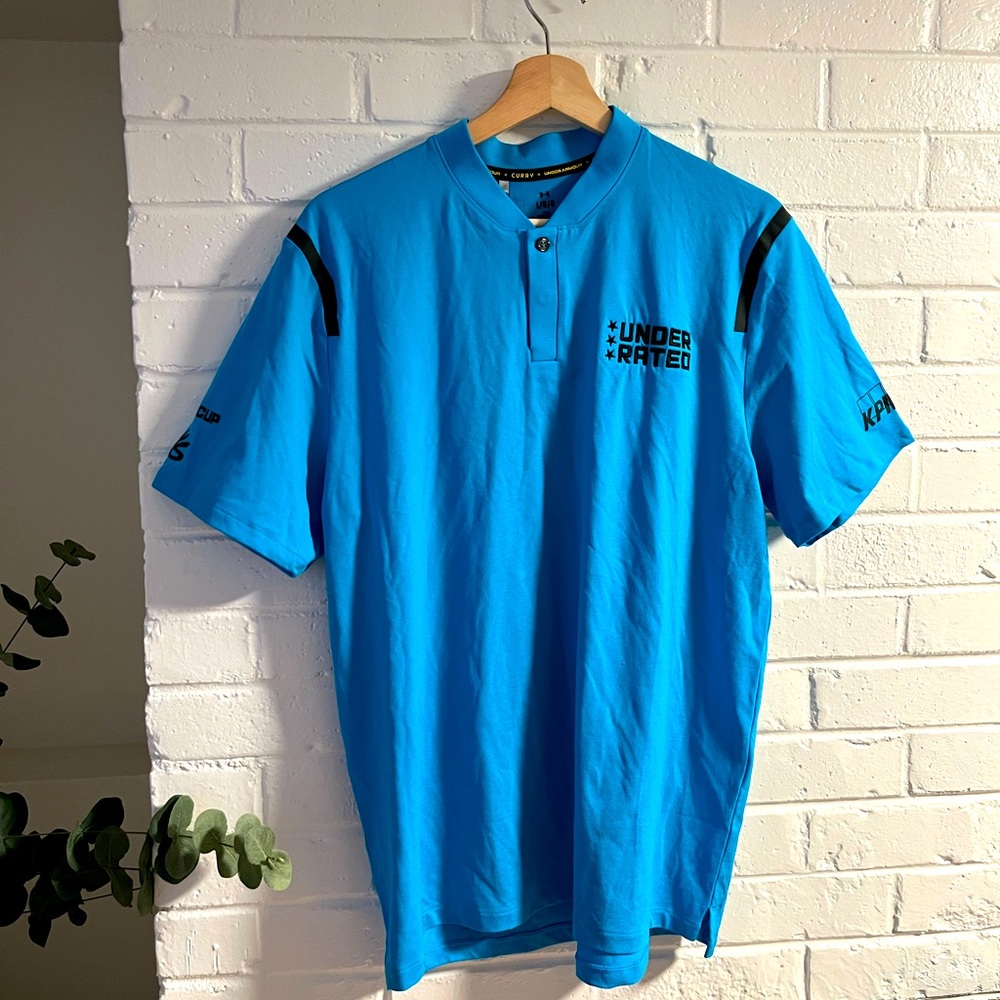 Under Armour Men's Curry Splash Polo UNDERRATED Golf Tour Edition